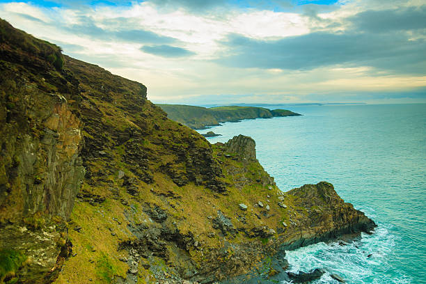 istock Irish landscape. Coastline atlantic ocean coast scenery. 475742866