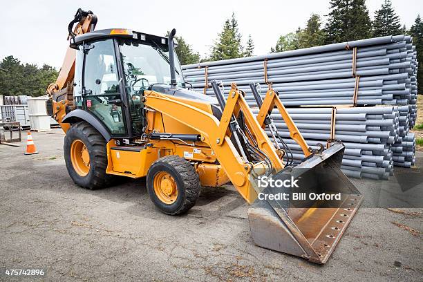 Backhoe Stock Photo - Download Image Now - Agricultural Machinery, Backhoe, Blade