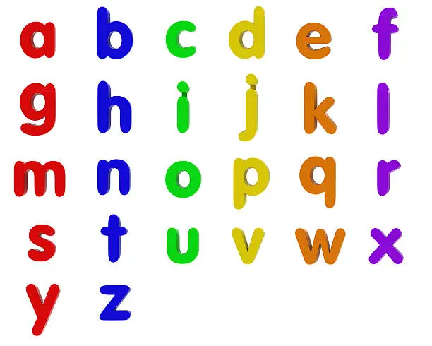 Photo of Fridge Magnet Lowercase Alphabet