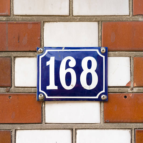 istock Enameled house nuber 168 475745168