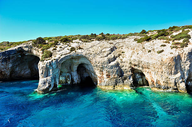istock Blue caves on Zakynthos island, Greece 475745620