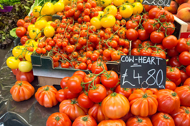 Tomatoes for sale in the food market