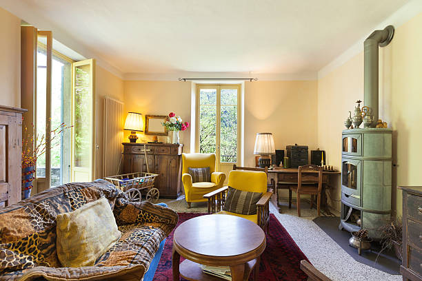 istock living room of a rustic home 475747880