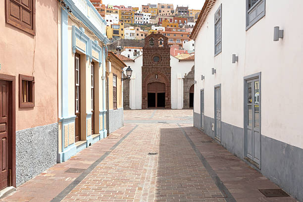 istock Scenic housing facades on Gomera island, Spain 475749686