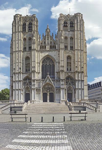 istock St. Michael & St. Gudula Cathedral Tower in Brussels, Belgium 475750626