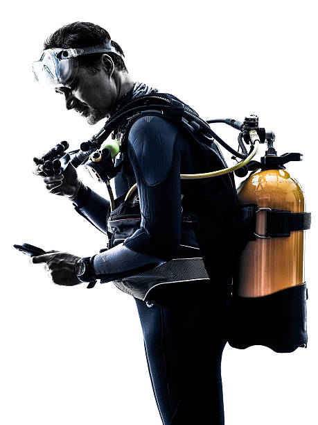 istock man scuba diver diving silhouette isolated 475750858