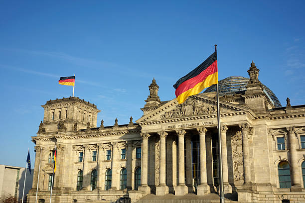 istock Germany Flag At Reichstag Building Berlin 475751274