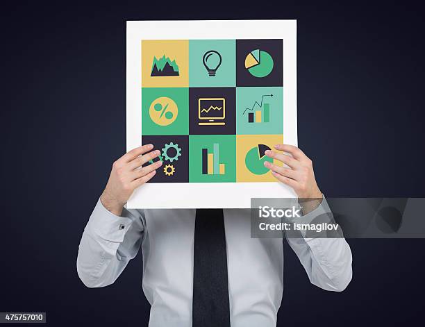 Business Icons Stock Photo - Download Image Now - 2015, Adult, Arrow Symbol