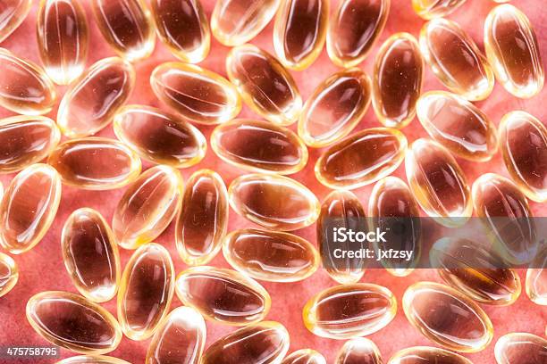 Supplement Oil Capsules Stock Photo - Download Image Now - CoQ10, Alternative Therapy, Back Lit