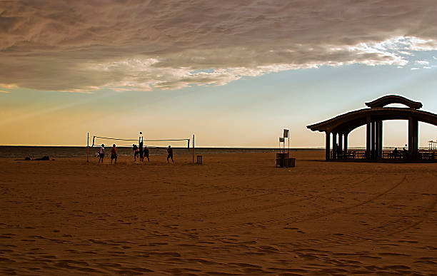 Photo showing part of the Action at Coney Island beach in Brooklyn, New York, City