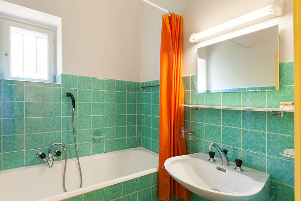 House, domestic bathroom stock photo