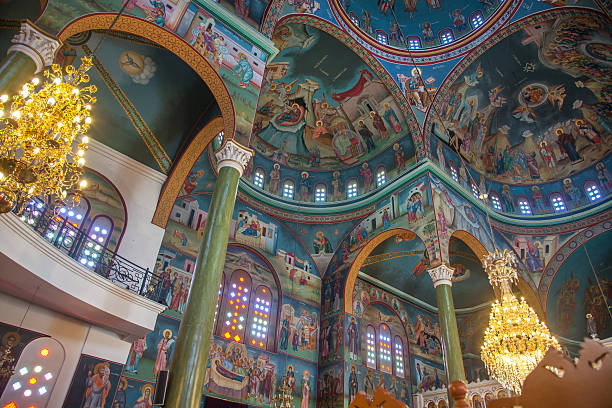 istock Christian Orthodox church interior 475762570
