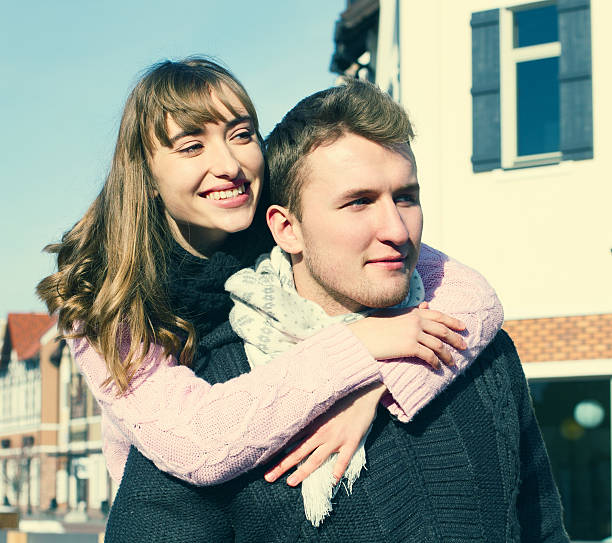 istock Beautiful Young Couple in Love on nature. 475765513