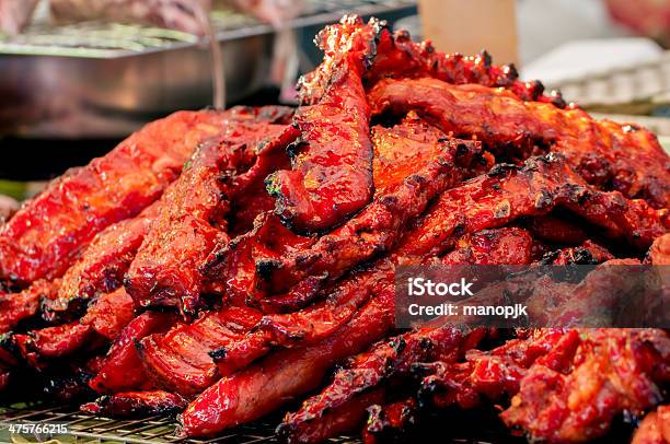 Group Of Roasted Pork Stock Photo - Download Image Now - Beef, On Top Of, Side View