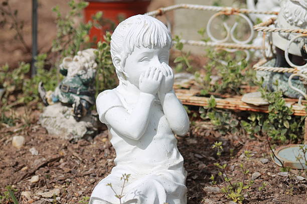 Antique cherub statue taken in Oxford England