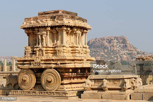 Indian Architecture In Hampi Stock Photo - Download Image Now - Temple - Building, Antique, Architecture