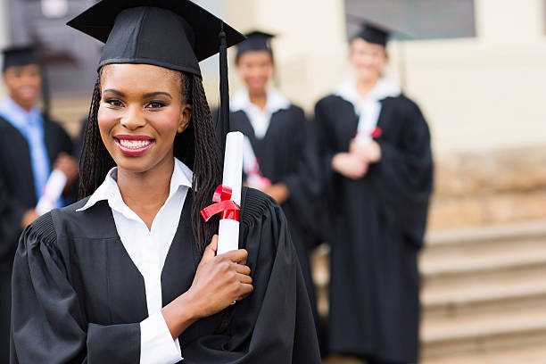 istock african female graduate at graduation 475769469