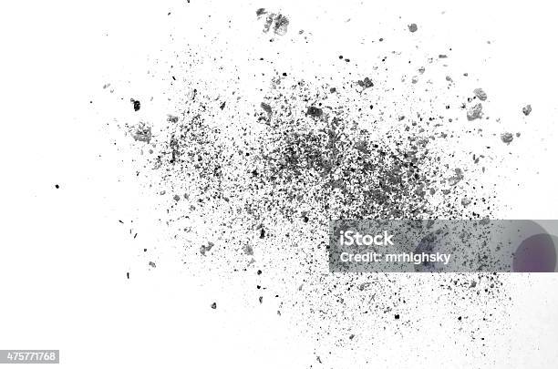 Ash Struktur Stockfoto und mehr Bilder von Staub - Staub, Teilchen, Weißer Hintergrund
