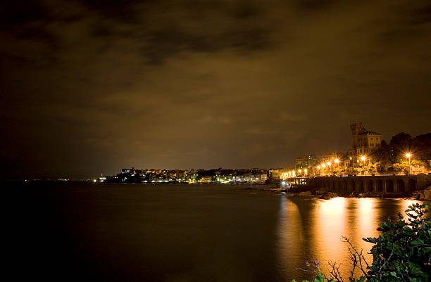 istock Genova from Sturla to Quarto by night 475773022