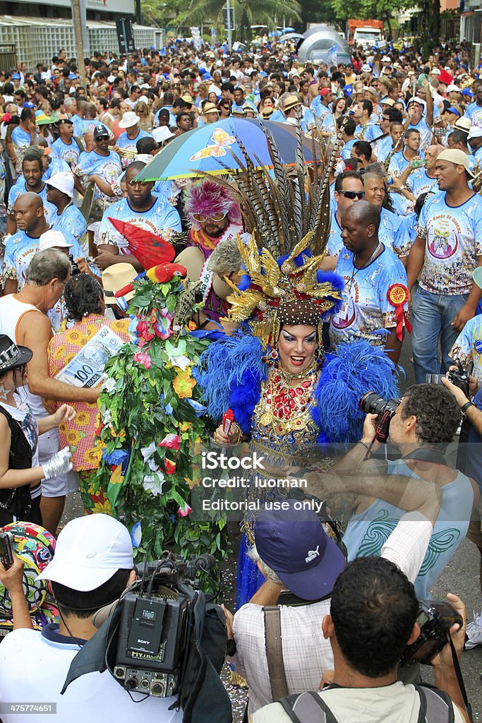 Banda de Ipanema a Rio parading - Foto stock royalty-free di Carnevale - Festività pubblica