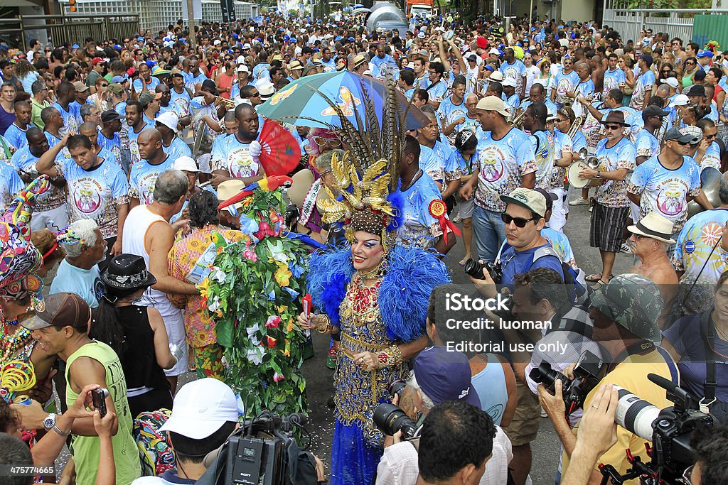 Банда-de parading Ипанема в Рио-де-Жанейро - Стоковые фото Дрэг-квин роялти-фри