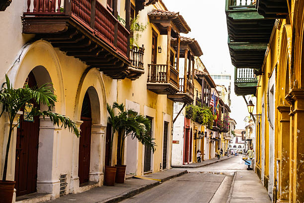 istock Typical street scene in Cartagena 475776685