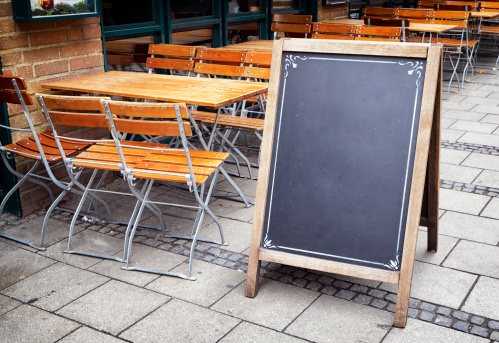 old wooden black board with space for text