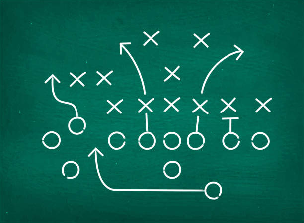 istock American football touchdown strategy diagram on chalkboard 475781242