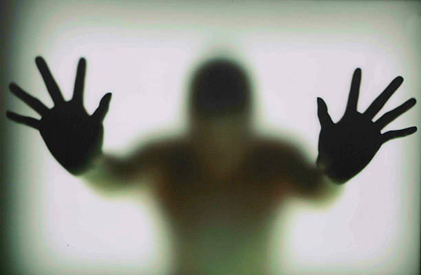 亡霊の手 - shadow naked people ghost ストックフォトと画像