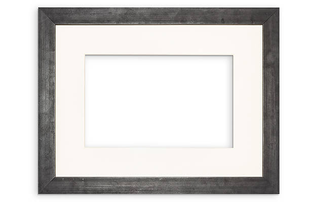 black picture frame black picture frame Isolated on white background international border photos stock pictures, royalty-free photos & images