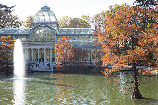 istock parque del retiro in madrid autumn, crystal palace 475790552