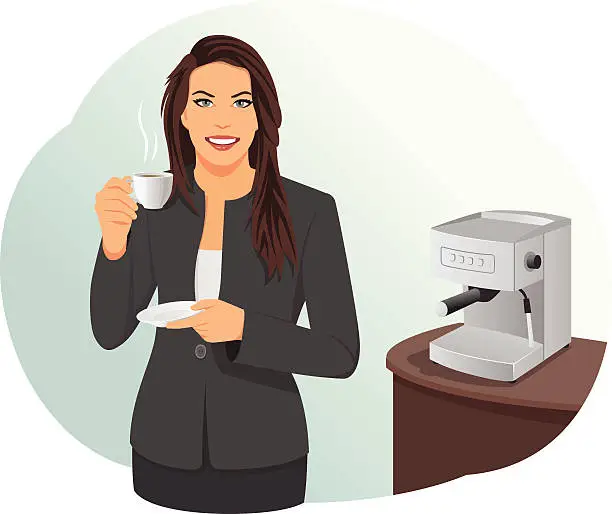 Vector illustration of Coffee break