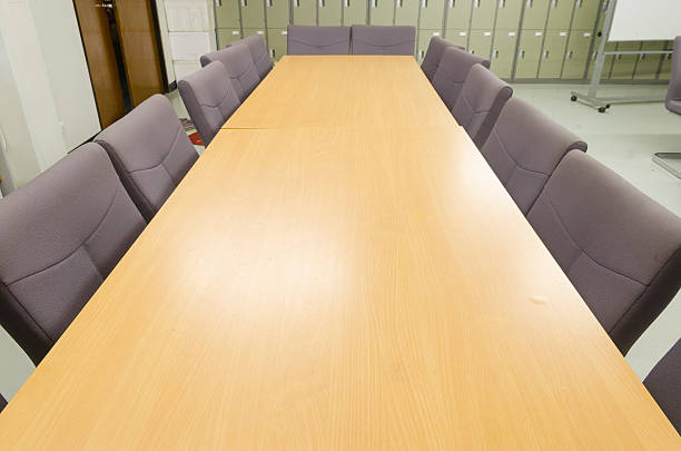 istock An empty meeting room and conference table 475794951