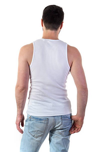 istock Man in t-shirt mock-up 475795850