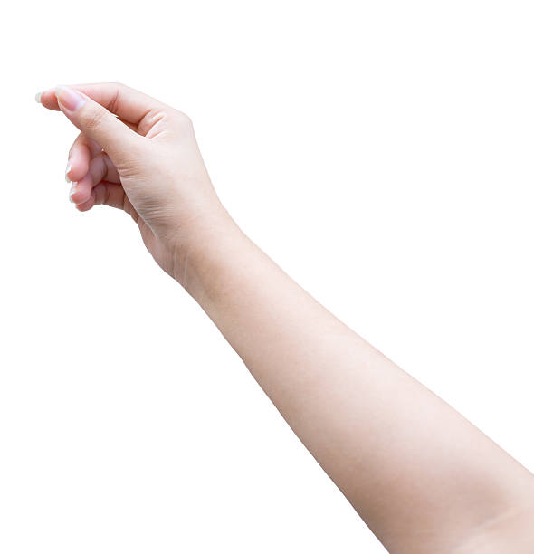 istock Female hand isolated on white with clipping path 475800719