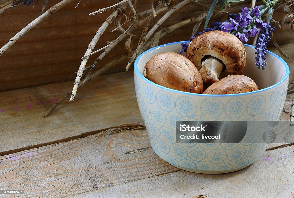 Raw mushrooms Bouquet Stock Photo
