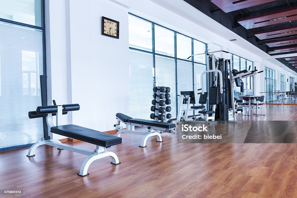 The gym Equipment in the gym Dumbbell Stock Photo