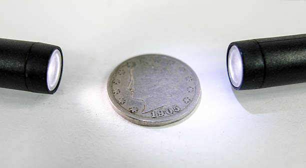 istock Macro Lights and 1905 USA Coin 475803181