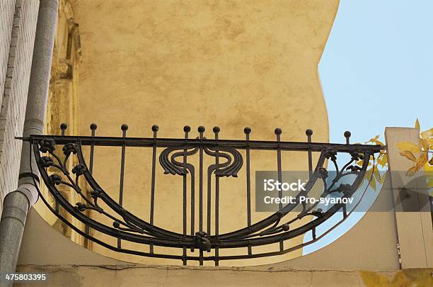 Balcony Of The Old House In Art Nouveau Style Stock Photo - Download Image Now