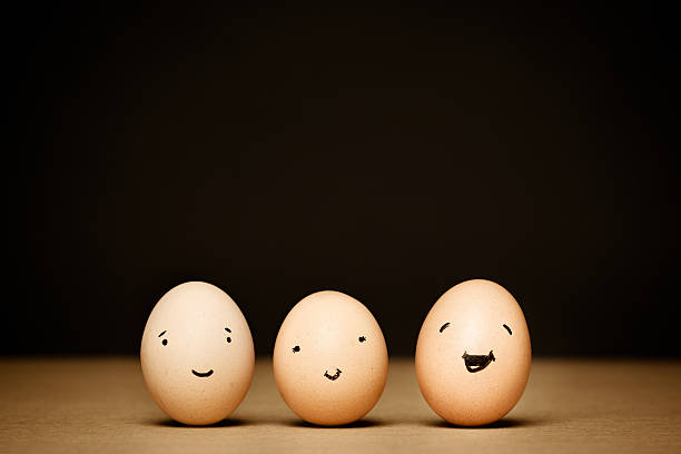 istock Cute Eggs Stories on Dark Background, Happy 475805239