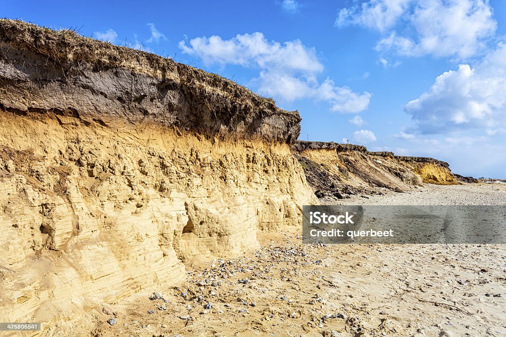 Steilen Küste von Foehr-Gotinger cliff - Lizenzfrei Deutsche Nordseeregion Stock-Foto