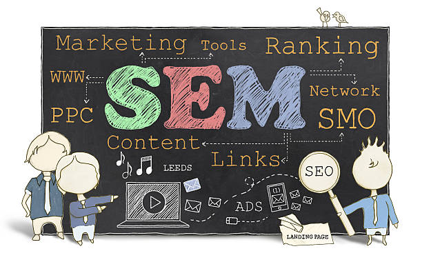 Search Engine Marketing stock photo