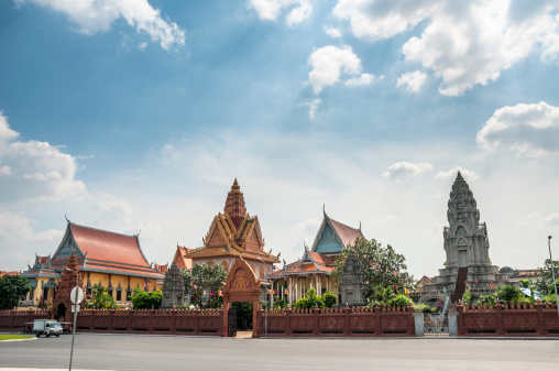 Wat Ounalom In Phnom Penh, Cambodia