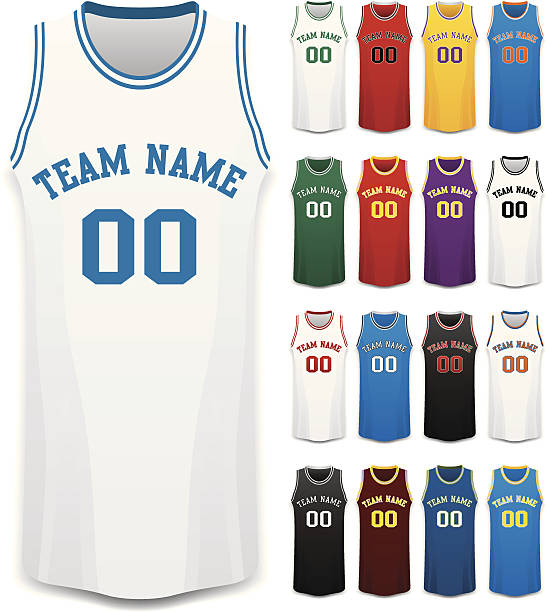 Basketball Jerseys Basketball Jerseys basketball uniform stock illustrations