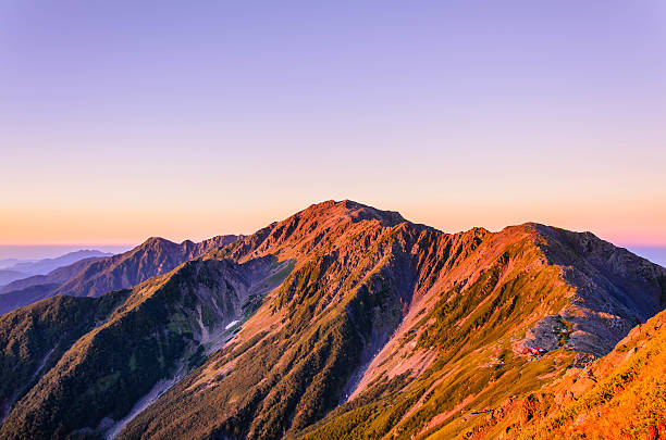 Japan Alps in the Morning Ai no make, Japan Alps in the Morning akaishi mountains stock pictures, royalty-free photos & images