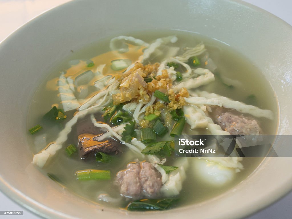 Vietnamese noodle Vietnamese noodle on white dish Adult Stock Photo