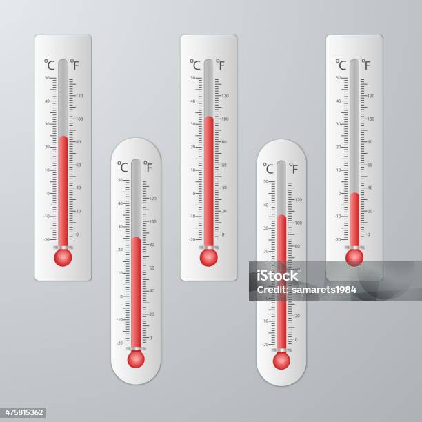 Thermometer Texture Modern Thermometers For Design Set Stock Illustration - Download Image ...
