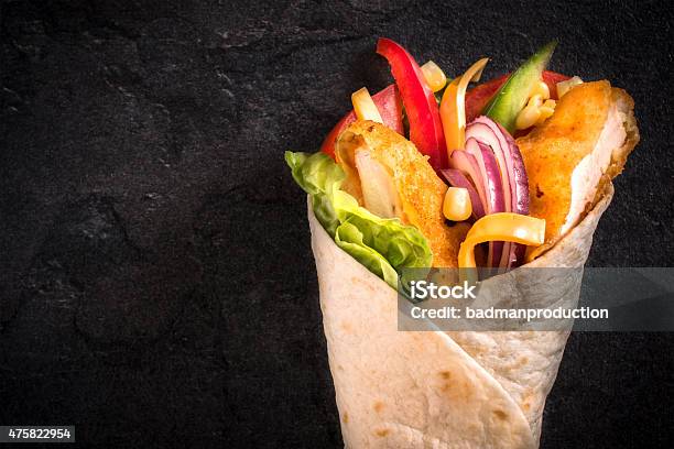 Chicken Wrap Stock Photo - Download Image Now - Wrap Sandwich, 2015, Adulation