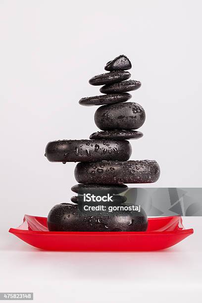 Spa Stones Isolated On White Stock Photo - Download Image Now - 2015, Alternative Therapy, Balance