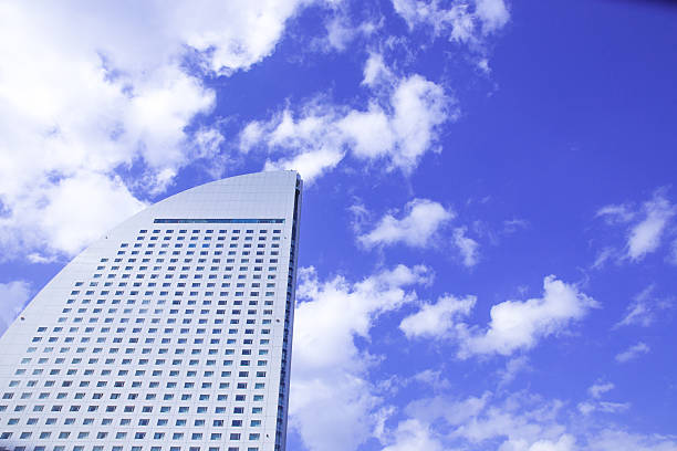 Yokohama Minato Mirai Intercontinental Hotel and blue sky